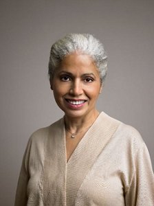 woman with grey hair